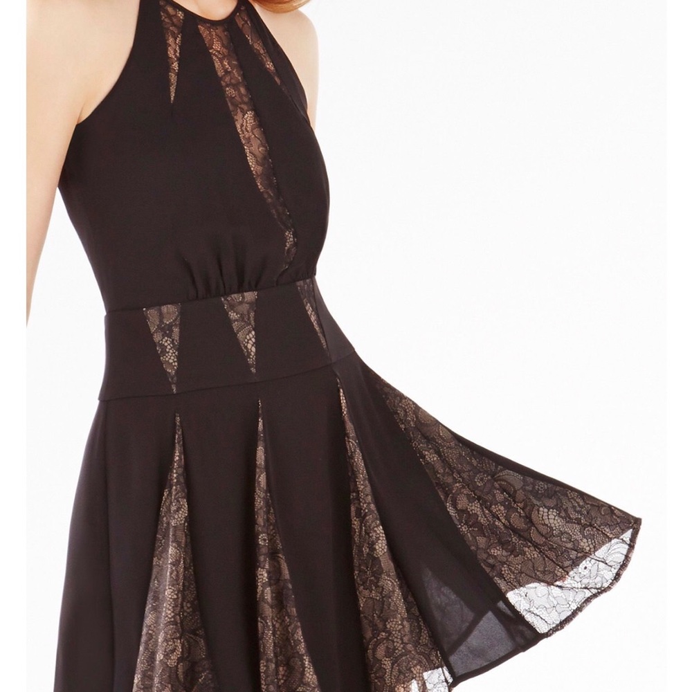 BCBGMAXAZRIA Teena black flirty dress
